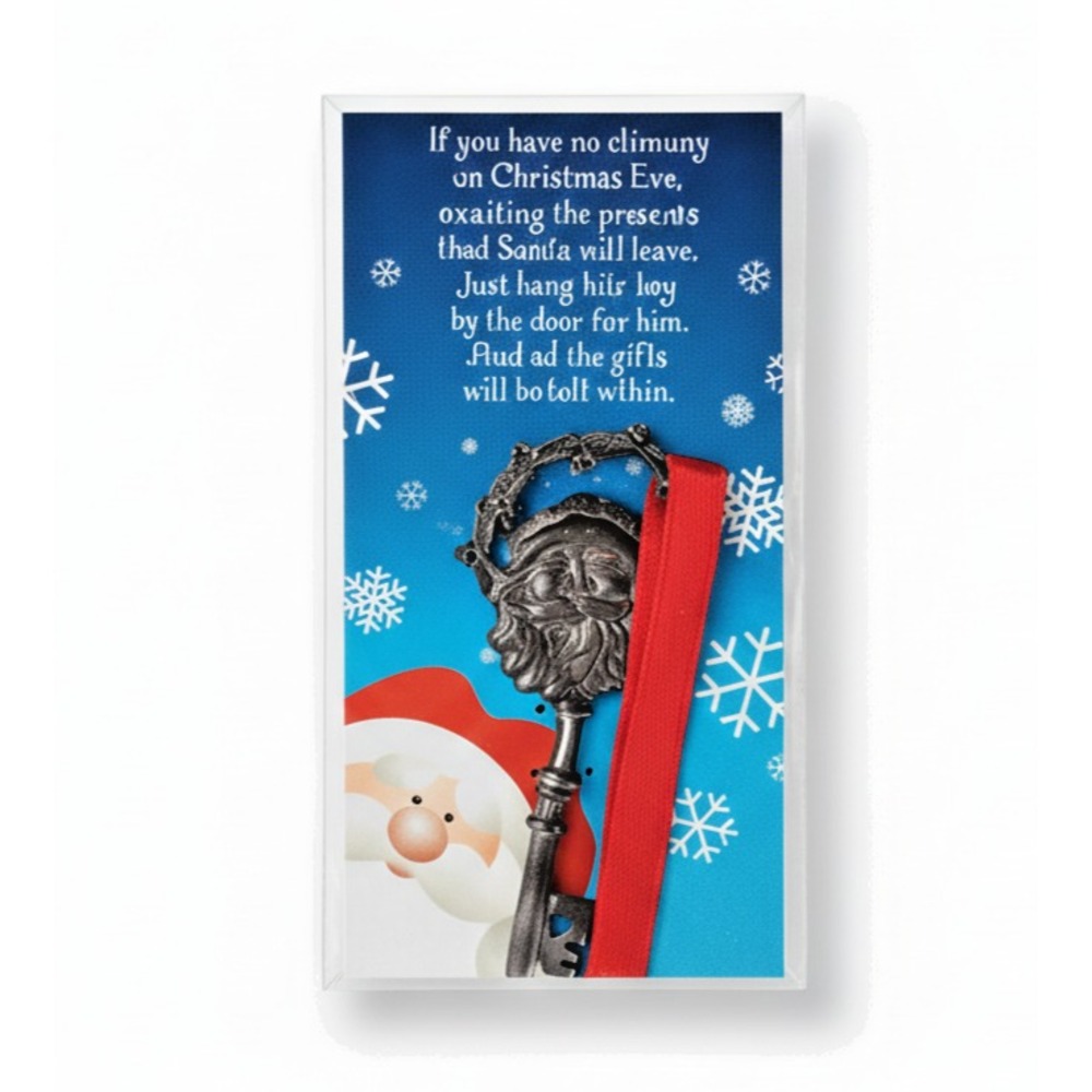 Santa's Magic Key for houses without Chimney! Use as ornament or hang for‎ Santa